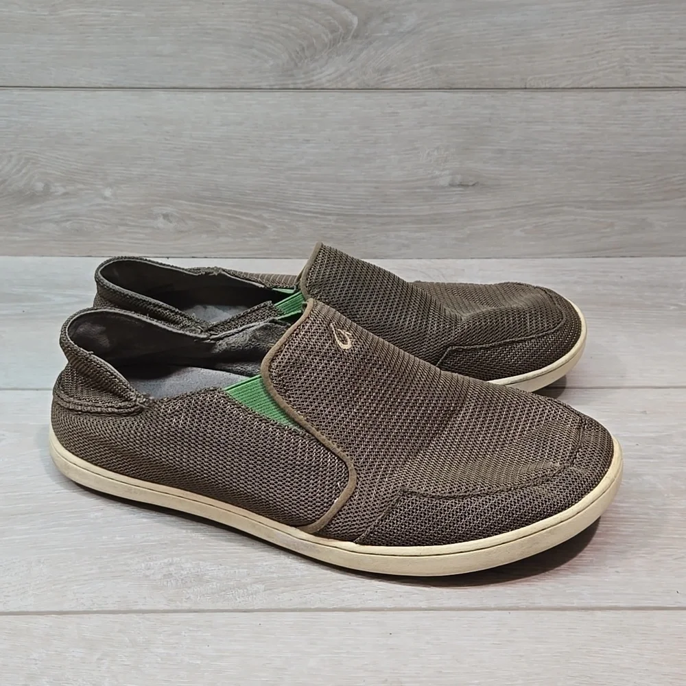 Olukai Mens Nohea Mesh Loafer Slip on shoes sz 10